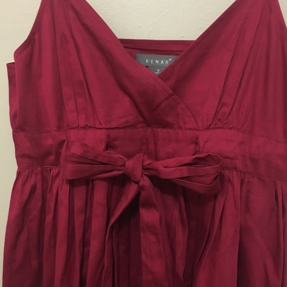 Kenar Red Spaghetti Strap Dress - Picture 2 of 4